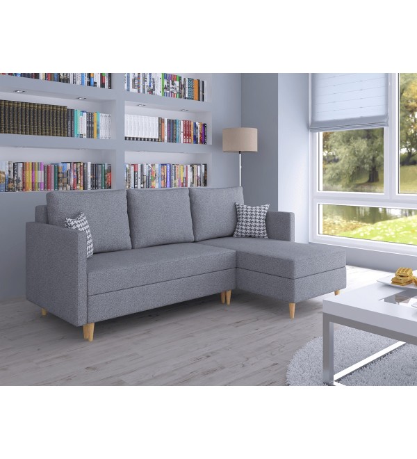 Rohová rozkládací sedačka HENOME - VÝBĚR LÁTKY