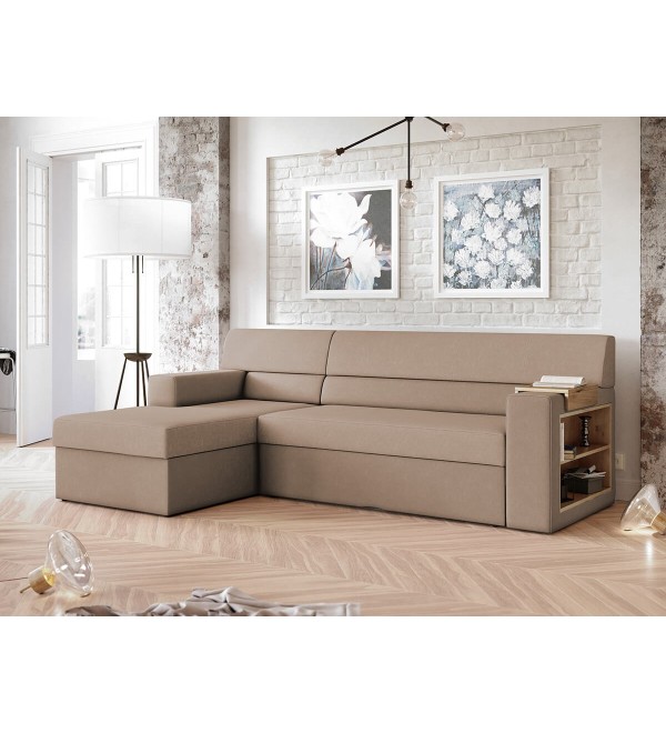 Rohová sedací souprava RULAN hnědá