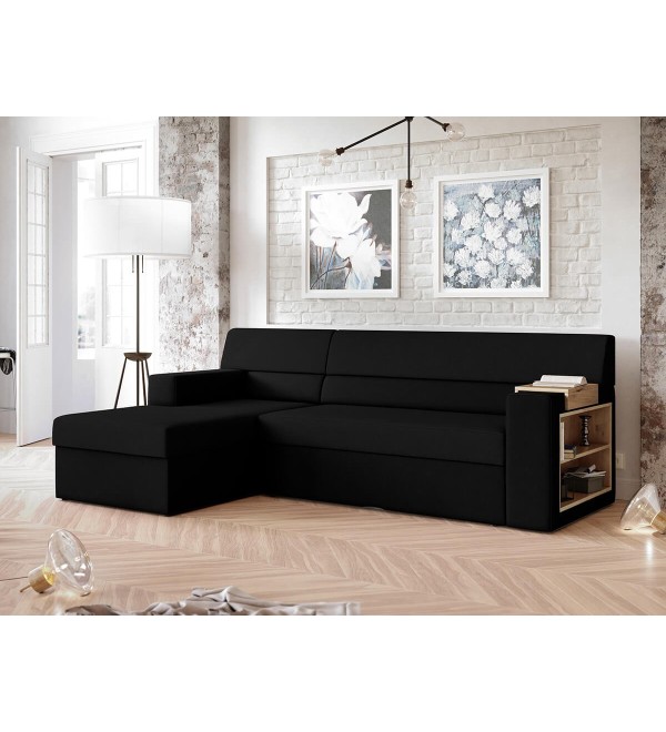 Rohová sedací souprava RULAN černá