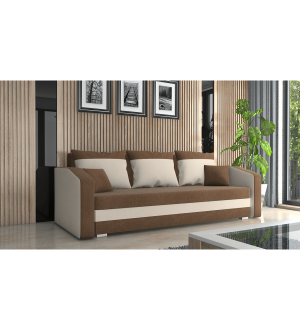 Pohovka FOMA hnědá béžová