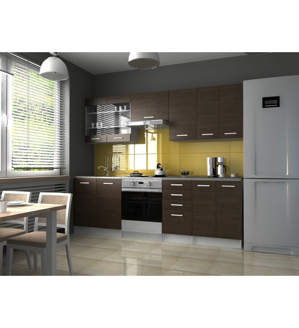 Kuchyňská linka PAULA KLASIK 240/180 wenge