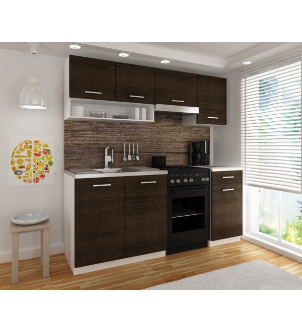 Kuchyňská linka LUMA LUX 180/120 wenge