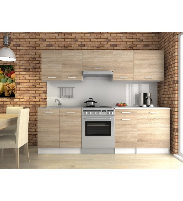 Kuchyňská linka LENA LUX 240/180 dub sonoma