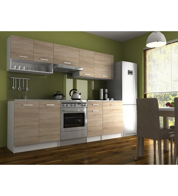 Kuchyňská linka LUMA LUX 240/180 dub sonoma