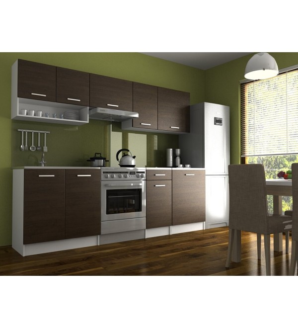 Kuchyňská linka LUMA LUX 240/180 wenge