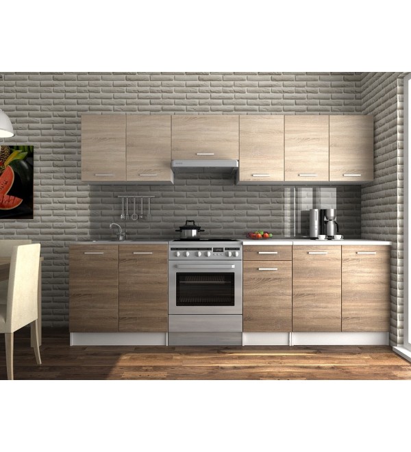 Kuchyňská linka LENA LUX 260/200 sonoma + tobacco