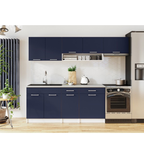 Kuchyňská linka VERUNE LUX 240/180 námořnická modrá