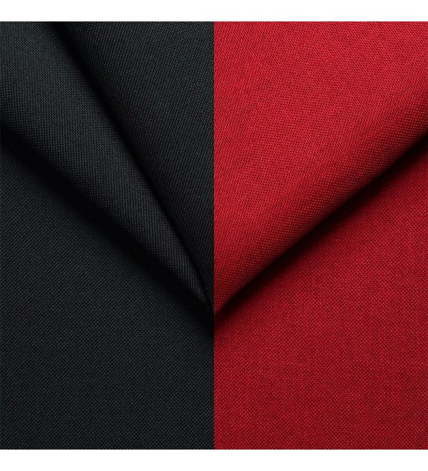 Rohová rozkládací sedačka TARO černo-červená