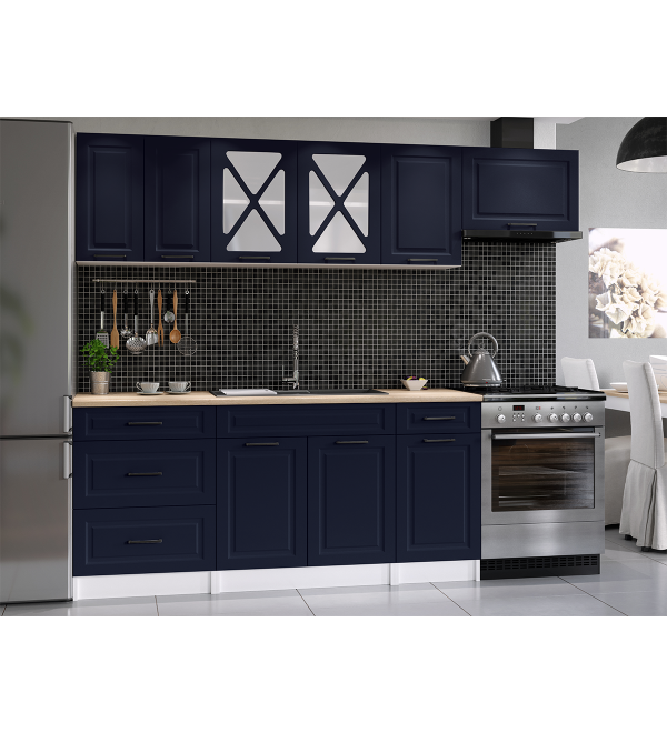 Kuchyňská linka SIMONE SCANDI 240/180 námořnická modrá