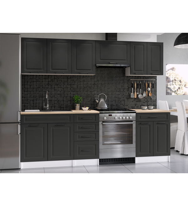 Kuchyňská linka BARBARA SCANDI 240/180 grafit