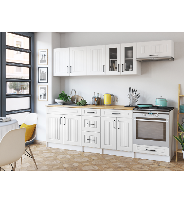 Kuchyňská linka BERTA SCANDI 240/240 bílá