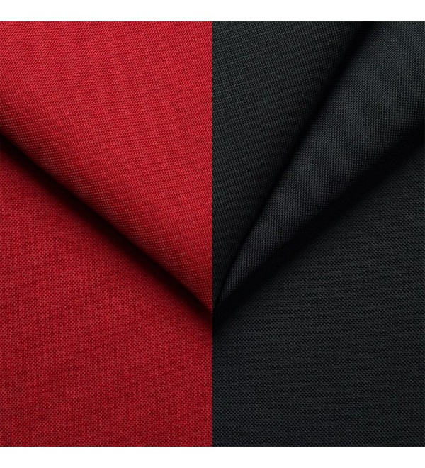 Rohová rozkládací sedačka CELINE červeno-černá