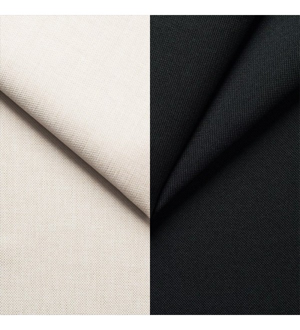 Rohová rozkládací sedačka CELINE bílo-černá