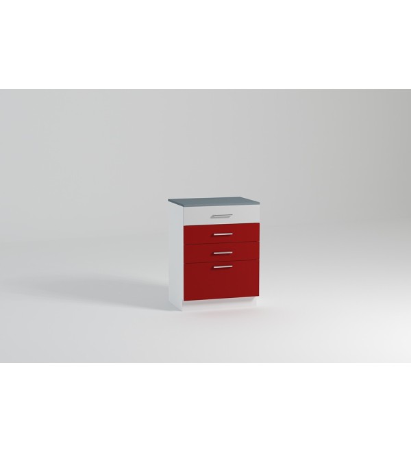 Kuchyňská skříňka spodní 60cm 4x šuplík LUX