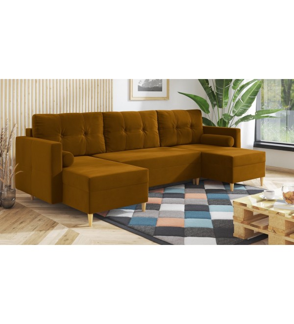 Sedací souprava LORA hořčicová