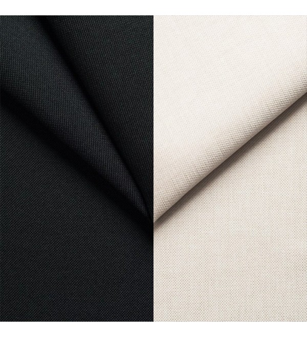 Rohová rozkládací sedačka AMEL černo-bílá