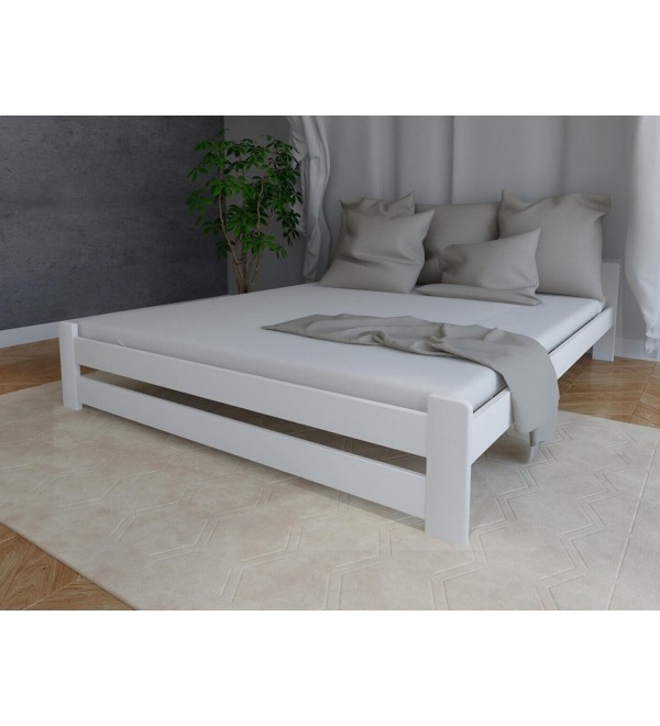 Postel Denis MASIV 160x200 bílá + rošt